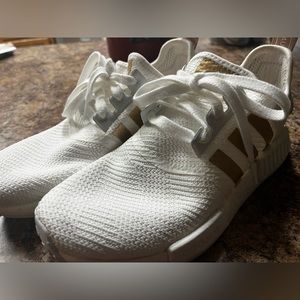 adidas NMD R1 White / Gold Womens Shoes